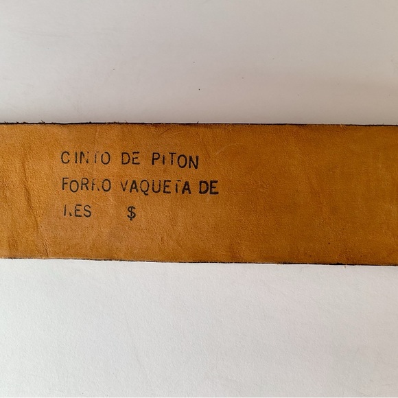 Authentic Python Belt Made in Mexico - Picture 11 of 14